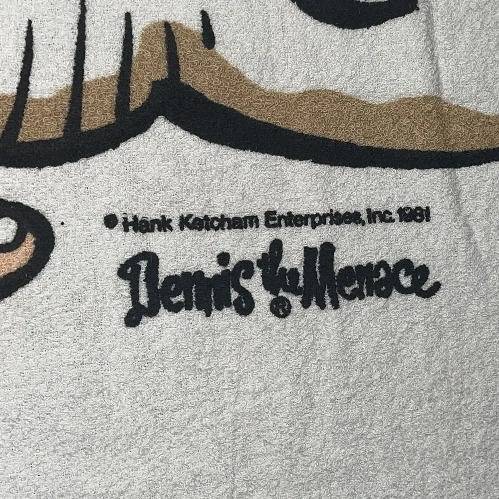 Vintage 1981 Dennis The Menace Beach Bath Towel
